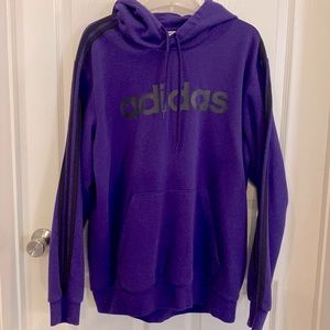 Adidas Purple with Black  hoodie